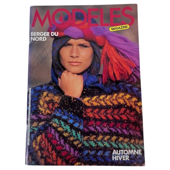 3 Modeles French Knitting Patterns Magazines Booklet Sweaters Women Men English - Picture 10 of 12